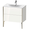 Тумба под раковину Duravit XVIU XV43020B122 напольная 81 см белая/шампань