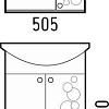 Тумба под раковину Corozo Орфей 55, Уют 55 SD-00000360 Тумба под раковину Corozo Орфей 55, Уют 55 SD-00000360