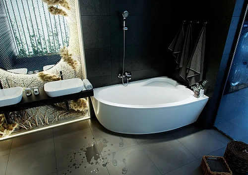 Акриловая ванна Aquatek Фиджи 170x110 асимметричная, правая, с каркасом FID170-0000010 Акриловая ванна Aquatek Фиджи 170x110 асимметричная, правая, с каркасом FID170-0000010