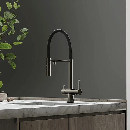 Смеситель для кухни Sancos Imola SC4010GG под фильтр, вороненая сталь Смеситель для кухни Sancos Imola SC4010GG под фильтр, вороненая сталь