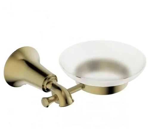 Мыльница Kaiser KH-4003(стекло) бронза (латунь) Мыльница Kaiser KH-4003(стекло) бронза (латунь)