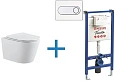 Комплект унитаза с инсталляцией Aquanet Rimless Atago 2.0 W LX-1905 (инсталляция Pestan Fluenta SET4 Atago 2.0 W + SET40006356OW Комплект унитаза с инсталляцией Aquanet Rimless Atago 2.0 W LX-1905 (инсталляция Pestan Fluenta SET4 Atago 2.0 W + SET40006356OW