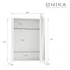 Зеркальный шкаф Onika Орби 60 см 206087 с подсветкой, универсальный Зеркальный шкаф Onika Орби 60 см 206087 с подсветкой, универсальный