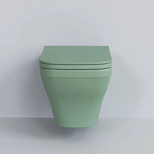 Крышка-сиденье Ambassador Benefit 202T21001S (тонкое) мятное матовое Крышка-сиденье Ambassador Benefit 202T21001S (тонкое) мятное матовое