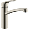 Картинка анонса товара «смеситель для кухни hansgrohe focus с поворотным изливом, сталь 31806800»