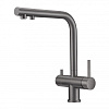 Картинка анонса товара «смеситель для кухни milacio ultra 559 (mcu.559.gm) под фильтр, вороненая сталь»