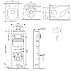 Комплект инсталляции AM.PM Spirit V2.0 IS130251.701900 MasterFit с клавишей S хром с унитазом Spirit V2.0 Aquaspin Комплект инсталляции AM.PM Spirit V2.0 IS130251.701900 MasterFit с клавишей S хром с унитазом Spirit V2.0 Aquaspin