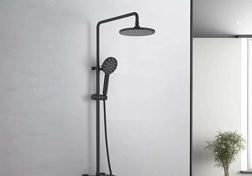 Душевая система Aquatek БЕТТА AQ2140MB Черный матовый Душевая система Aquatek БЕТТА AQ2140MB Черный матовый