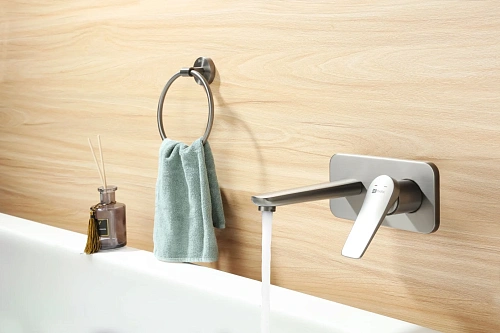 Смеситель для раковины Lemark Bronx LM3726GM встраиваемый, графит Смеситель для раковины Lemark Bronx LM3726GM встраиваемый, графит