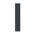 Детальная картинка товара «шкаф-пенал am.pm gem m90chr0306gm подвесной, правый, 30 см, push-to-open, графит матовый»