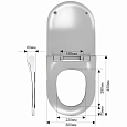 Крышка-сиденье MELANA 2806DSa-805 с микролифтом, белое Крышка-сиденье MELANA 2806DSa-805 с микролифтом, белое