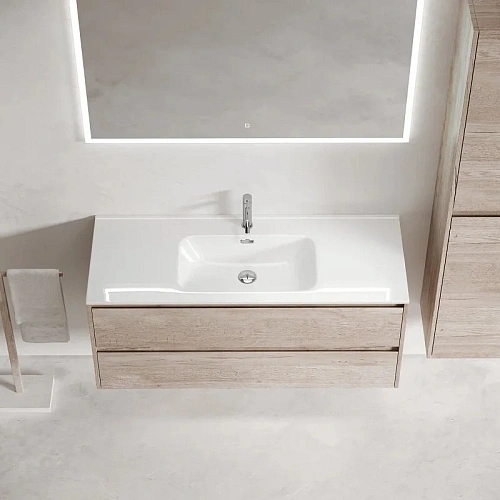 Тумба под раковину Sancos Libra LB120-1EG 1190х450х500 дуб галифакс натуральный, подвесная Тумба под раковину Sancos Libra LB120-1EG 1190х450х500 дуб галифакс натуральный, подвесная