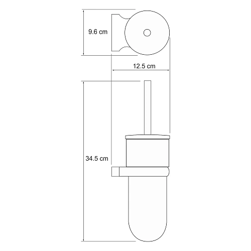 Ершик для унитаза WasserKRAFT Berkel K-6827 хром Ершик для унитаза WasserKRAFT Berkel K-6827 хром