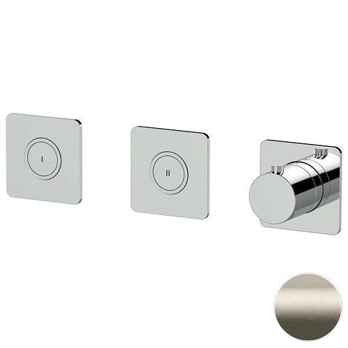 Смеситель для душа Remer X Style X99QD2PKBXV термостатический, сталь Смеситель для душа Remer X Style X99QD2PKBXV термостатический, сталь