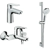 Комплект смесителей Hansgrohe Logis E SetLogisE100C 71178000+71415000+26532400 с душевым гарнитуром Комплект смесителей Hansgrohe Logis E SetLogisE100C 71178000+71415000+26532400 с душевым гарнитуром