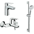 Комплект смесителей Hansgrohe Logis E SetLogisE100C 71178000+71415000+26532400 с душевым гарнитуром Комплект смесителей Hansgrohe Logis E SetLogisE100C 71178000+71415000+26532400 с душевым гарнитуром