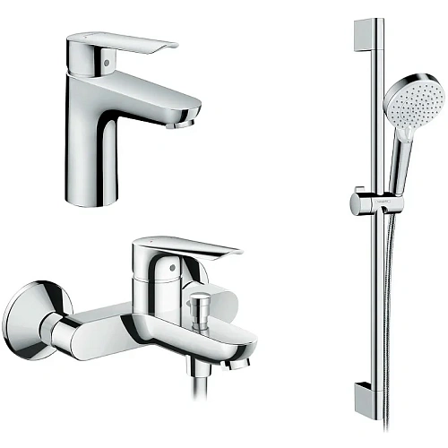 Комплект смесителей Hansgrohe Logis E SetLogisE100C 71178000+71415000+26532400 с душевым гарнитуром Комплект смесителей Hansgrohe Logis E SetLogisE100C 71178000+71415000+26532400 с душевым гарнитуром
