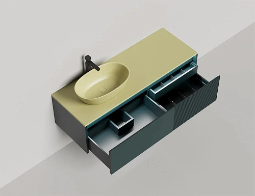 Тумба со столешницей Salini Domino 1400 27D.СС.080.060.E эмаль влагостойкий мдф Тумба со столешницей Salini Domino 1400 27D.СС.080.060.E эмаль влагостойкий мдф