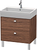 Картинка анонса товара «тумба под раковину duravit brioso br443401021 напольная 68 см орех темный»