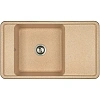 Кухонная мойка Aquaton Беллис 87 1A724832BS220 из литого мрамора, песочный Кухонная мойка Aquaton Беллис 87 1A724832BS220 из литого мрамора, песочный