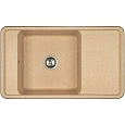 Кухонная мойка Aquaton Беллис 87 1A724832BS220 из литого мрамора, песочный Кухонная мойка Aquaton Беллис 87 1A724832BS220 из литого мрамора, песочный