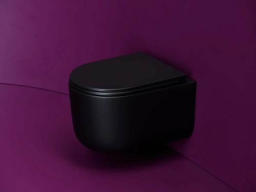 Унитаз подвесной Ceramica Nova ULMA CN4006TMB черный матовый Унитаз подвесной Ceramica Nova ULMA CN4006TMB черный матовый