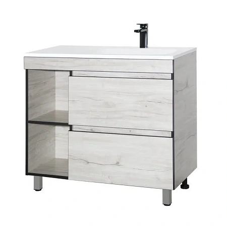 Тумба под раковину Style Line Берлин 90 СС-00002281 напольная PLUS, соната правая Тумба под раковину Style Line Берлин 90 СС-00002281 напольная PLUS, соната правая