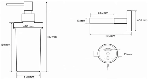 Дозатор жидкого мыла Bemeta WHITE 104109014 Дозатор жидкого мыла Bemeta WHITE 104109014