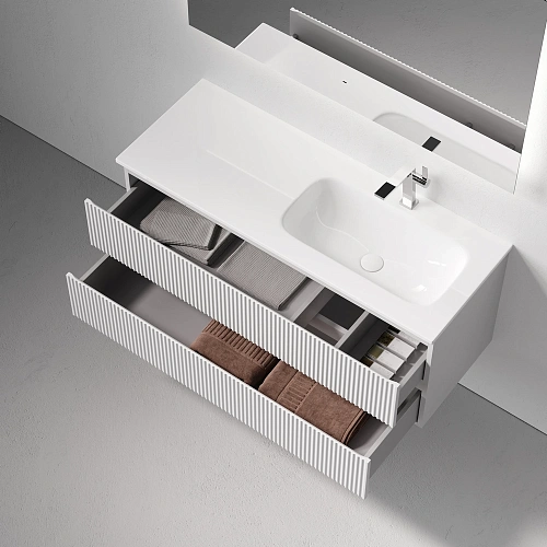 Тумба под раковину SANCOS Snob SNR120RW R правая 1195х445х500 Bianco подвесная Тумба под раковину SANCOS Snob SNR120RW R правая 1195х445х500 Bianco подвесная