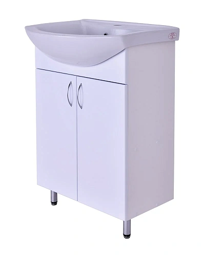 Тумба с раковиной Orange Лайт LA-60TUW+GR напольная белый Тумба с раковиной Orange Лайт LA-60TUW+GR напольная белый