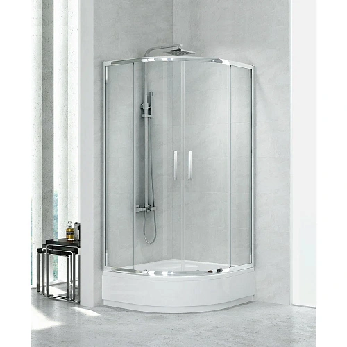 Душевой уголок NEW TRENDY NEW PRAKTIC 90x90x165 K-0426 (хром) Душевой уголок NEW TRENDY NEW PRAKTIC 90x90x165 K-0426 (хром)