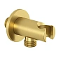 Шланговое подключение Kludi A QA 65567N0-00 с держателем для душа брашированное золото Шланговое подключение Kludi A QA 65567N0-00 с держателем для душа брашированное золото
