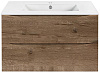 Тумба под раковину Vincea Mia 800 подвесная, 2 выкатных ящика soft close, V.Oak VMC-2MC800VO Тумба под раковину Vincea Mia 800 подвесная, 2 выкатных ящика soft close, V.Oak VMC-2MC800VO