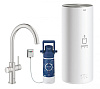 Картинка анонса товара «смеситель для кухни grohe red duo new с функцией кипячения воды (водонагреватель l-size в комплекте) 30079dc1»
