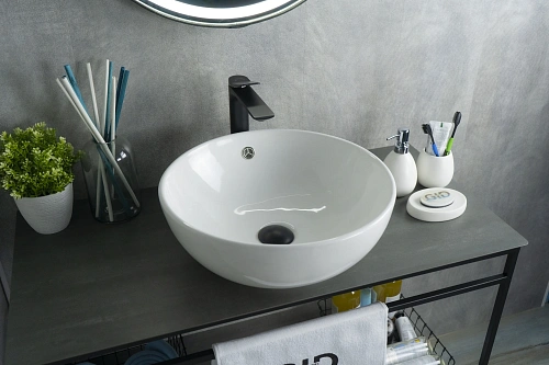 Раковина Gid N9003a 51103 накладная белая 43x43x17.5 Раковина Gid N9003a 51103 накладная белая 43x43x17.5