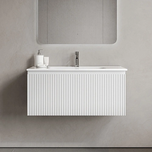 Тумба под раковину SANCOS Snob SNR1.090W R 1.0 890х445х406 Bianco подвесная Тумба под раковину SANCOS Snob SNR1.090W R 1.0 890х445х406 Bianco подвесная