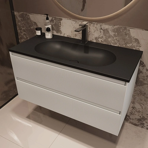 Тумба под раковину Vincea Welle 1000 подвесная, белый матовый софт-тач Тумба под раковину Vincea Welle 1000 подвесная, белый матовый софт-тач