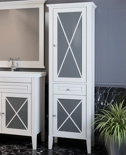 Шкаф-пенал Opadiris Палермо, белый матовый, правый Z0000008561 Шкаф-пенал Opadiris Палермо, белый матовый, правый Z0000008561