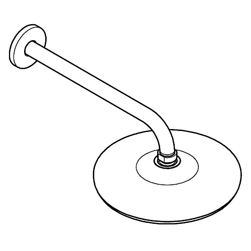 Верхний душ GROHE Tempesta 210 с душевым кронштейном 286 мм, хром (26411000) Верхний душ GROHE Tempesta 210 с душевым кронштейном 286 мм, хром (26411000)