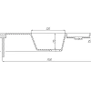 Кухонная мойка Aquaton Лория 1A715032LR090 из литого мрамора, угловая, 520x940x160 Кухонная мойка Aquaton Лория 1A715032LR090 из литого мрамора, угловая, 520x940x160