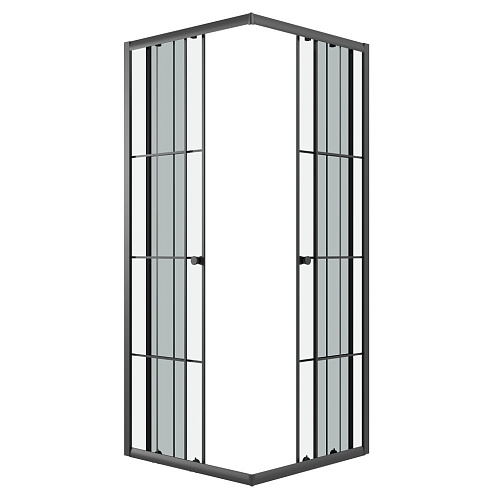 Душевой уголок Niagara Eco NG-1008-14QKL (80x80x190) квадратная, раздвиж, профиль черный, стекло КЛЕТКА (4мм) Душевой уголок Niagara Eco NG-1008-14QKL (80x80x190) квадратная, раздвиж, профиль черный, стекло КЛЕТКА (4мм)