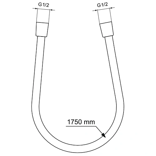 Душевой шланг Ideal Standard IDEALRAIN BE175AA 1700 мм Душевой шланг Ideal Standard IDEALRAIN BE175AA 1700 мм