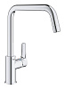 Картинка анонса товара «смеситель для кухни grohe eurosmart 2021, u-образный высокий излив, хром (30567000)»