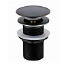 Донный клапан CeramaLux BB005B с переливом, черный Донный клапан CeramaLux BB005B с переливом, черный