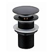 Донный клапан CeramaLux BB005B с переливом, черный Донный клапан CeramaLux BB005B с переливом, черный