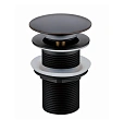 Донный клапан CeramaLux BB005B с переливом, черный Донный клапан CeramaLux BB005B с переливом, черный