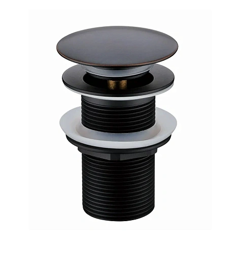 Донный клапан CeramaLux BB005B с переливом, черный Донный клапан CeramaLux BB005B с переливом, черный