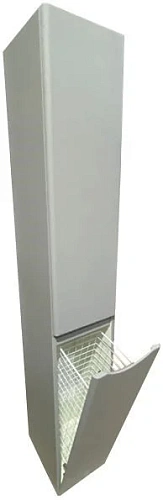 Шкаф-пенал Style Line Бергамо L с корзиной люкс PLUS серый СС-00002327 Шкаф-пенал Style Line Бергамо L с корзиной люкс PLUS серый СС-00002327