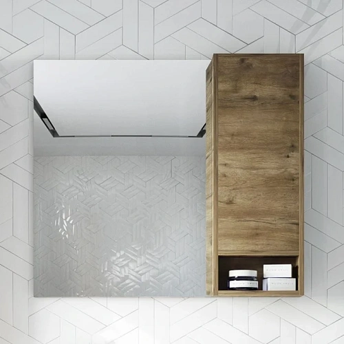 Комплект мебели STWORKI Карлстад 90 дуб рустикальный, простоун беж, с отверстием для смесителя в сто 425508 Комплект мебели STWORKI Карлстад 90 дуб рустикальный, простоун беж, с отверстием для смесителя в сто 425508