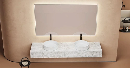 Раковина ABBER Bequem AC2114 накладная, белая Раковина ABBER Bequem AC2114 накладная, белая